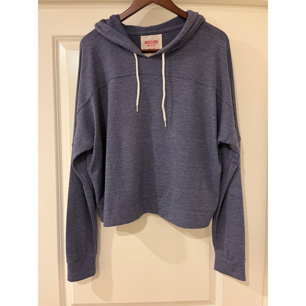 Blue Cropped Sweatshirt